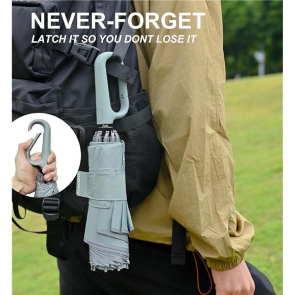 Windproof Reverse Folding Travel Umbrella Compact Automatic Car Rain Umbrella - Picture 2 of 7